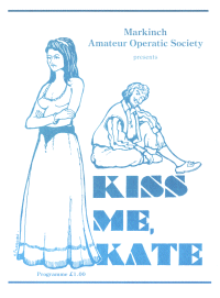 Kiss Me Kate programme cover